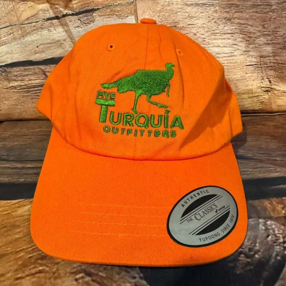Five Turquia Outfitters Hat Yupoong The Classics Men's Adjustable Orange Green